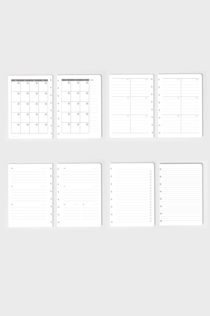 Erasable agenda with reusable yearly planner monthly planner weekly planner to do list and lined pages