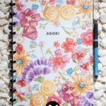 A4 erasable notebook with whiteboard pages, pen loop and pen