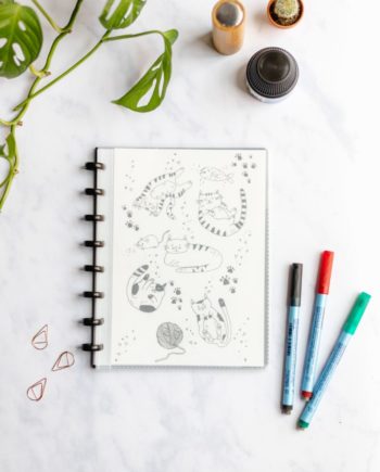 Asoki Planner with transparent cover for your own design