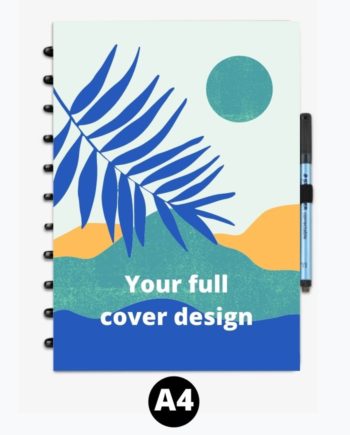 Custom printed erasable notebook A4 full cover design